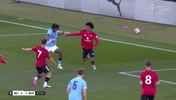 瓜帅场边观战!U18青年足总杯曼城2-1绝杀曼联夺冠!